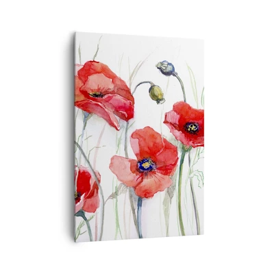 Bild auf Leinwand - Leinwandbild - Polnische Blumen - 70x100 cm