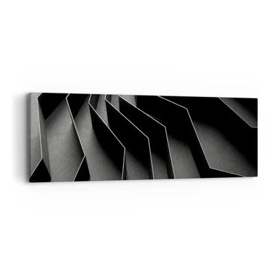 Bild auf Leinwand - Leinwandbild - Räumliche Ordnung - 90x30 cm