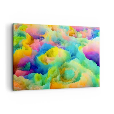 Bild auf Leinwand - Leinwandbild - Regenbogen unten - 120x80 cm