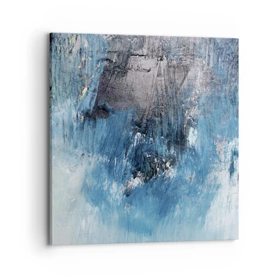 Bild auf Leinwand - Leinwandbild - Rhapsodie in Blau - 70x70 cm