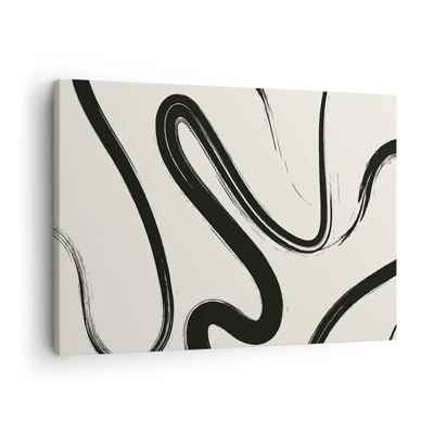 Bild auf Leinwand - Leinwandbild - Schwarz-Weiß-Laune - 70x50 cm