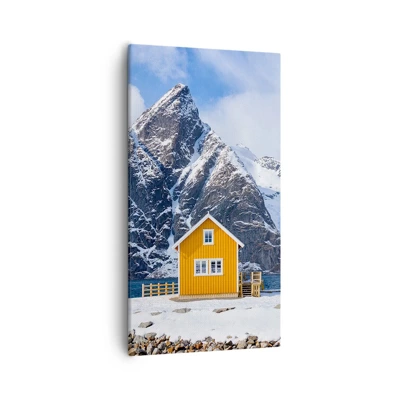 Bild auf Leinwand - Leinwandbild - Skandinavische Feiertage - 55x100 cm