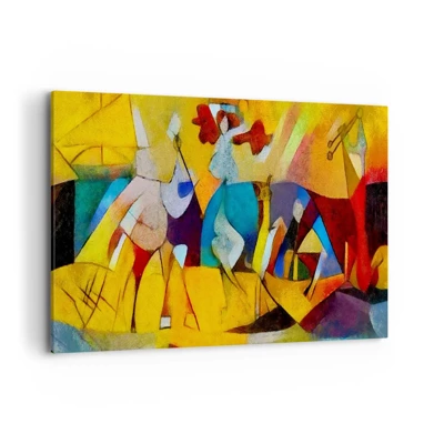 Bild auf Leinwand - Leinwandbild - Sonne - Leben - Freude - 100x70 cm