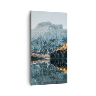 Bild auf Leinwand - Leinwandbild - Spiegellandschaft - 55x100 cm