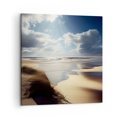 Bild auf Leinwand - Leinwandbild - Strand, wilder Strand - 50x50 cm