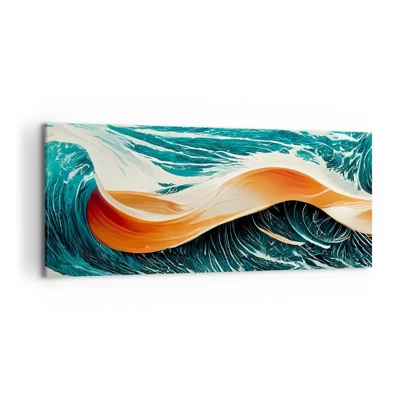 Bild auf Leinwand - Leinwandbild - Traum eines Surfers - 120x50 cm