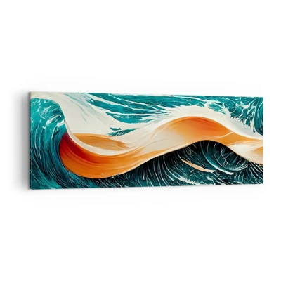 Bild auf Leinwand - Leinwandbild - Traum eines Surfers - 140x50 cm