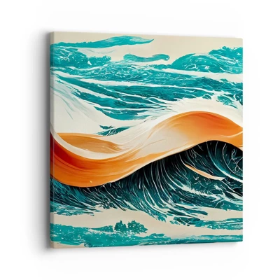 Bild auf Leinwand - Leinwandbild - Traum eines Surfers - 40x40 cm
