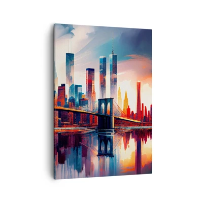 Bild auf Leinwand - Leinwandbild - Traumhaftes New York - 50x70 cm