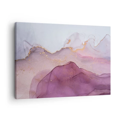 Bild auf Leinwand - Leinwandbild - Violett und lila Wellen - 70x50 cm