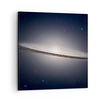 Bild auf Leinwand - Leinwandbild - Vor langer Zeit in einer weit entfernten Galaxie ... - 60x60 cm