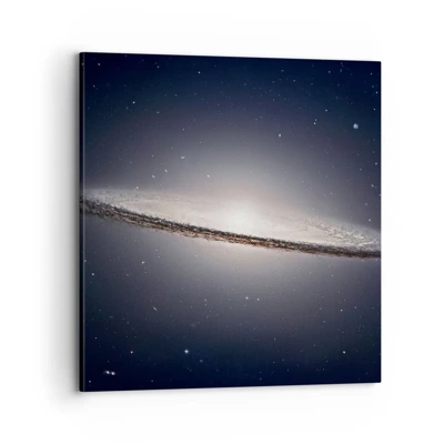 Bild auf Leinwand - Leinwandbild - Vor langer Zeit in einer weit entfernten Galaxie ... - 70x70 cm