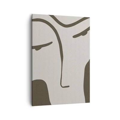 Bild auf Leinwand - Leinwandbild - Wie ein Modigliani-Gemälde - 50x70 cm