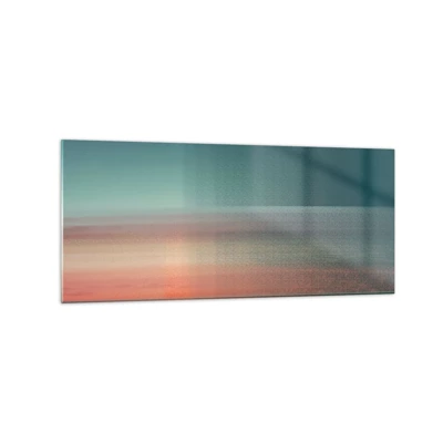 Glasbild - Bild auf glas - Abstraktion: Lichtwellen - 120x50 cm
