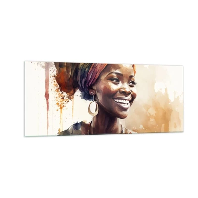 Glasbild - Bild auf glas - Afrikanische Königin - 100x40 cm