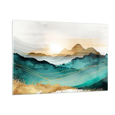 Glasbild - Bild auf glas - Am Rande der Abstraktion – Landschaft - 120x80 cm