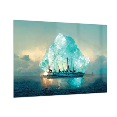 Glasbild - Bild auf glas - Arktischer Diamant - 100x70 cm