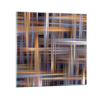 Glasbild - Bild auf glas - Aus Licht gewebt - 60x60 cm