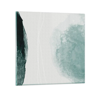 Glasbild - Bild auf glas - Begegnung mit Nebel - 50x50 cm