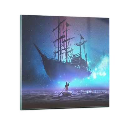 Glasbild - Bild auf glas - Begegnung mit dem Mythos des Meeres - 40x40 cm