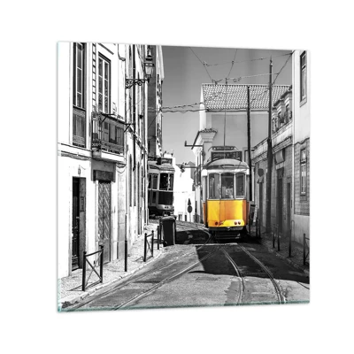 Glasbild - Bild auf glas - Der Geist von Lissabon - 40x40 cm