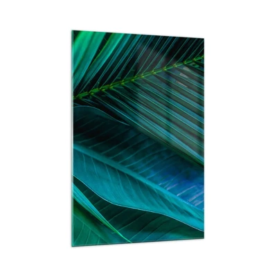 Glasbild - Bild auf glas - Die Anatomie des Grüns - 70x100 cm