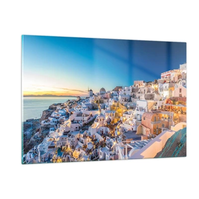 Glasbild - Bild auf glas - Die Essenz des Griechischen - 120x80 cm
