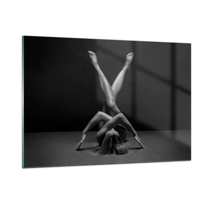 Glasbild - Bild auf glas - Die Geometrie der Nacktheit - 120x80 cm