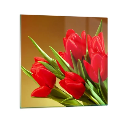 Glasbild - Bild auf glas - Ein Haufen Frühlingsfreude - 50x50 cm
