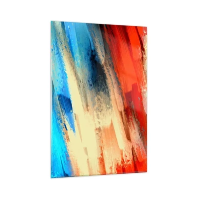 Glasbild - Bild auf glas - Eine Kaskade von Farben - 80x120 cm