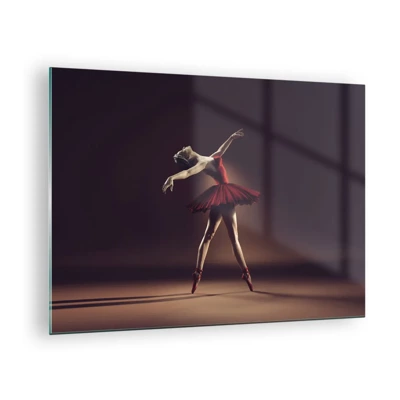 Glasbild - Bild auf glas - Eine Primaballerina - 70x50 cm