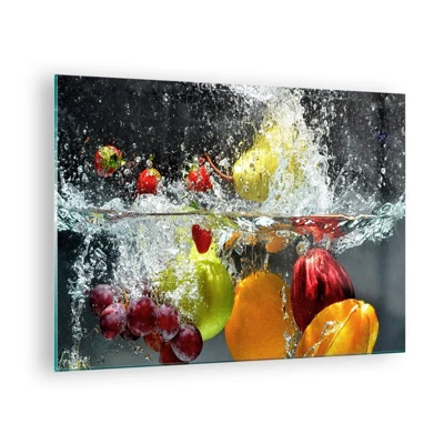 Glasbild - Bild auf glas - Fruchterfrischung - 70x50 cm