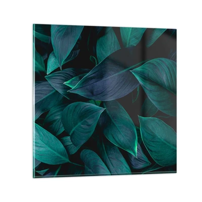 Glasbild - Bild auf glas - Grün in sich selbst - 60x60 cm