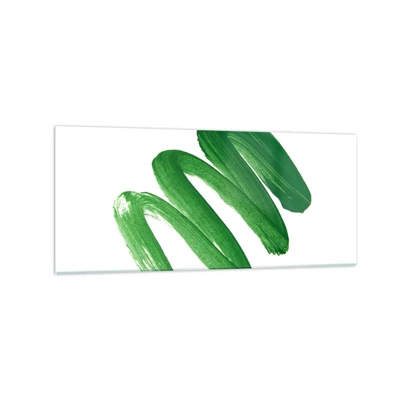 Glasbild - Bild auf glas - Grüner Witz - 120x50 cm