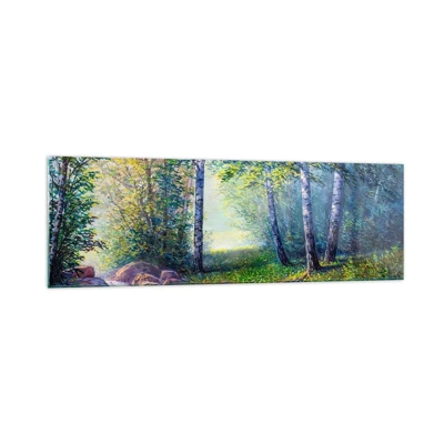 Glasbild - Bild auf glas - Idyllische Landschaft - 160x50 cm