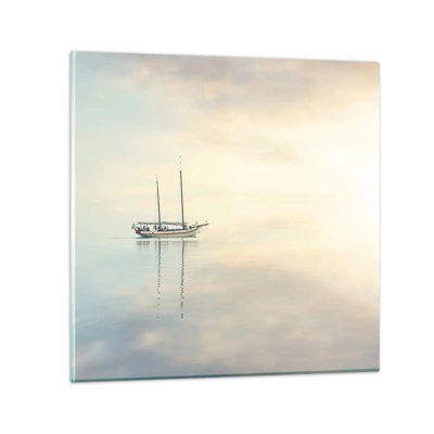 Glasbild - Bild auf glas - Im Meer der Stille - 40x40 cm