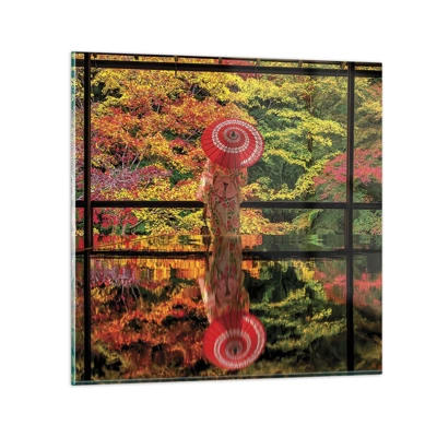 Glasbild - Bild auf glas - Im Tempel der Natur - 70x70 cm