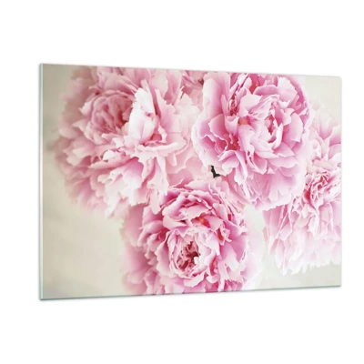 Glasbild - Bild auf glas - In rosa Glamour - 120x80 cm
