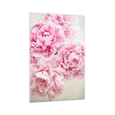 Glasbild - Bild auf glas - In rosa Glamour - 70x100 cm