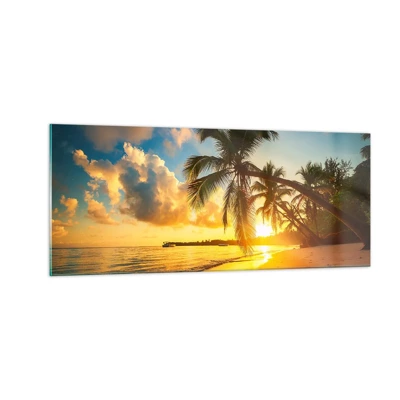Glasbild - Bild auf glas - Karibischer Traum - 100x40 cm