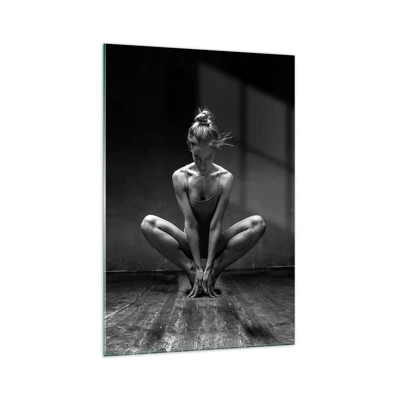 Glasbild - Bild auf glas - Konzentration der Tanzenergie - 70x100 cm