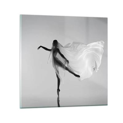 Glasbild - Bild auf glas - Leichtigkeit und Anmut - 30x30 cm