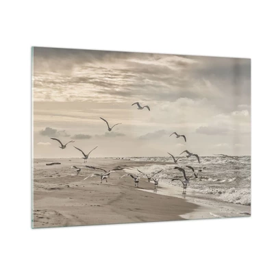Glasbild - Bild auf glas - Meeresrauschen, Vogelgesang - 100x70 cm