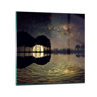 Glasbild - Bild auf glas - Nacht am Ende der Welt - 70x70 cm