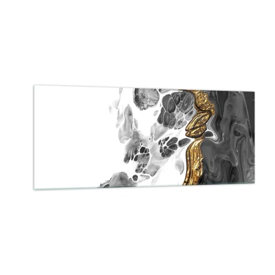 Glasbild - Bild auf glas - Organische Komposition - 100x40 cm