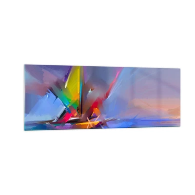 Glasbild - Bild auf glas - Propeller wie ein Vogel - 140x50 cm