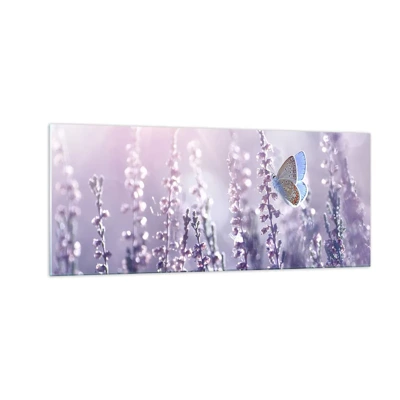 Glasbild - Bild auf glas - Schmetterlingskuss - 100x40 cm
