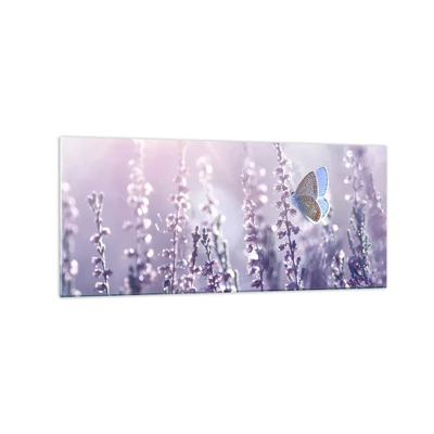 Glasbild - Bild auf glas - Schmetterlingskuss - 120x50 cm