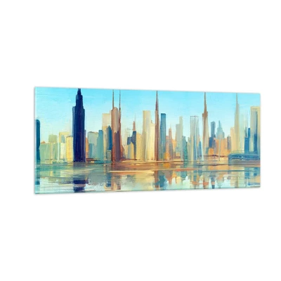 Glasbild - Bild auf glas - Sonnige Metropole - 100x40 cm