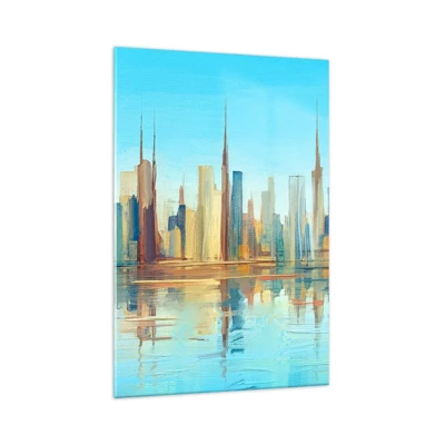 Glasbild - Bild auf glas - Sonnige Metropole - 70x100 cm